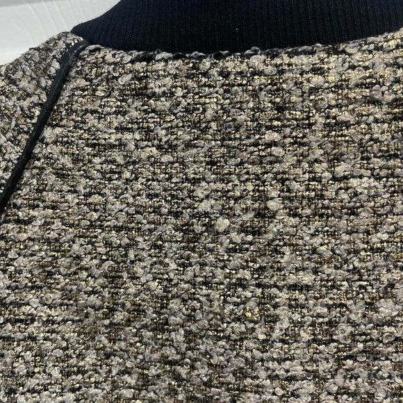 Alice McCall black and gold tweed bomber jacket - Picture 4 of 4